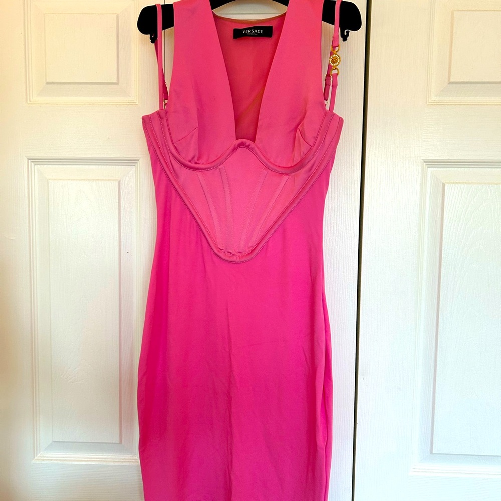 Versace pink dress